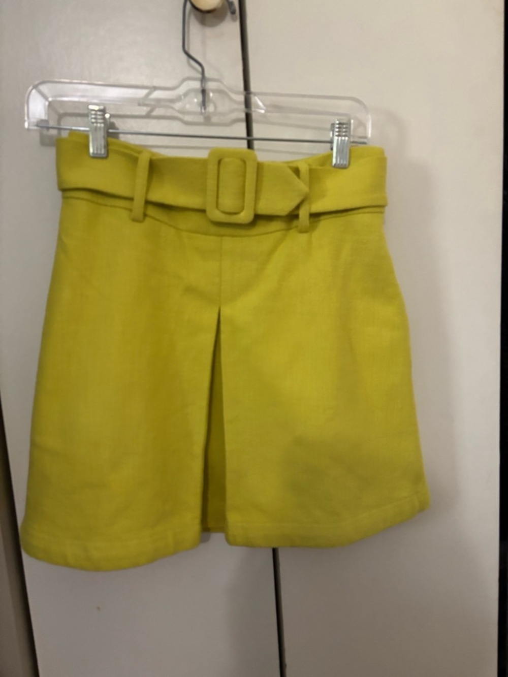 Anthropologie Maeve belted lined skirt